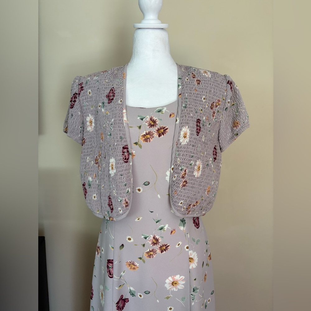 🎾Floral Maxi Dress with Jacket